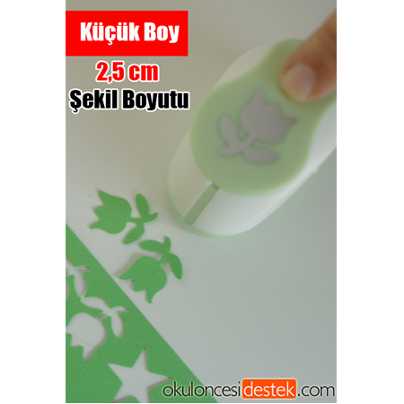 Lale Şeklinde Küçük Boy 2,5cm Şekilgeç Bigpoint