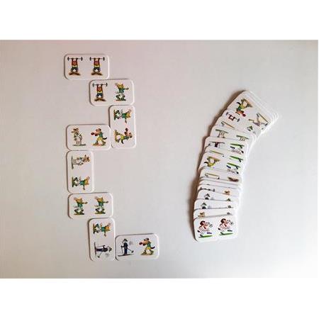 3 Yaş ve Üzeri Çocuklara Sporcu Hayvanlar Domino Oyun Kartları Reg Toys